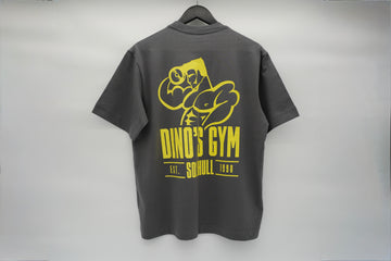 Oversized T-Shirt — Shadow Grey / Yellow Logo